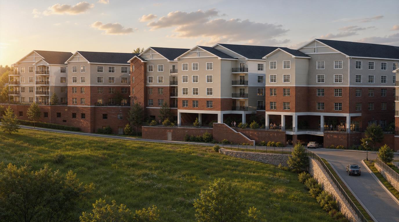 The Summit at Mine Hill — hillside view concept